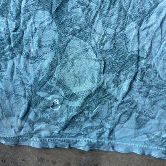 VINTAGE 90S HABITAT AOP FROG T-SHIRT ANIMLAS NATURE GRAPHIC RETRO MENS XL FLAW - Picture 6 of 6